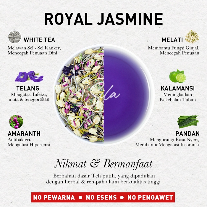 

Sila Artisan Tea - Royal Jasmine - Cafe Pack - Teh Premium - White Tea