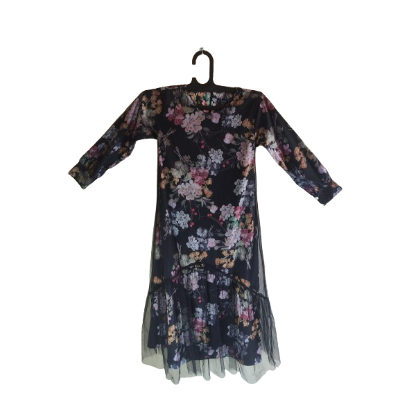 [PRELOVED] Dress Motif Bunga Merk Edelwish - Ukuran M