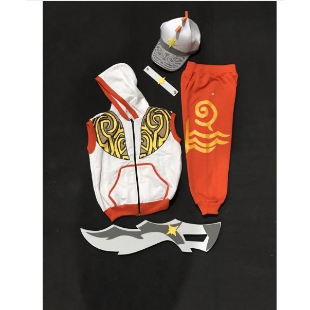 ✱ setelan boboiboy solar plus topi pedang gelang ♖