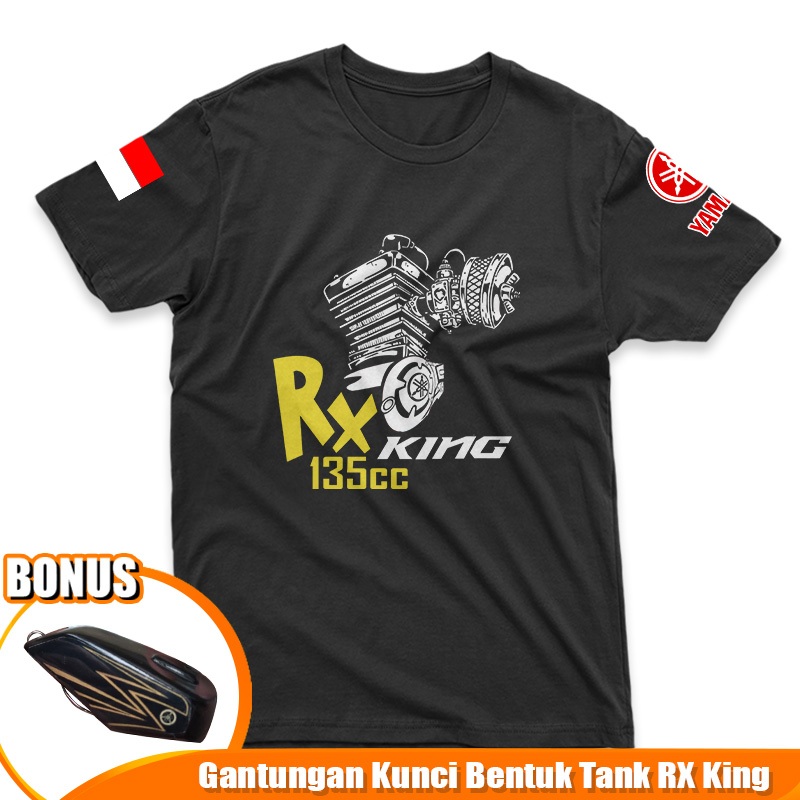 Gazken Kaos Yamaha RX King 135cc Raja Jet Darat BONUS Ganci Tank Keren Baju Motor Yamaha Indonesia J