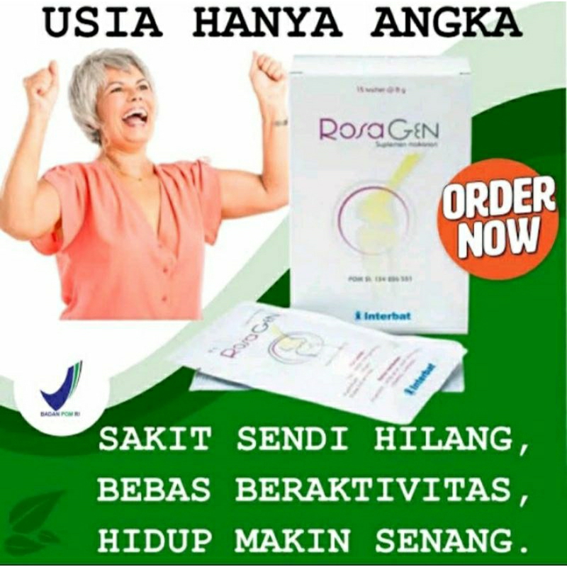 Cod Rosagen 1 Box Isi 15 Sachet - Rosagen Box 15 Sachet Suplemen Kesehatan Sendi