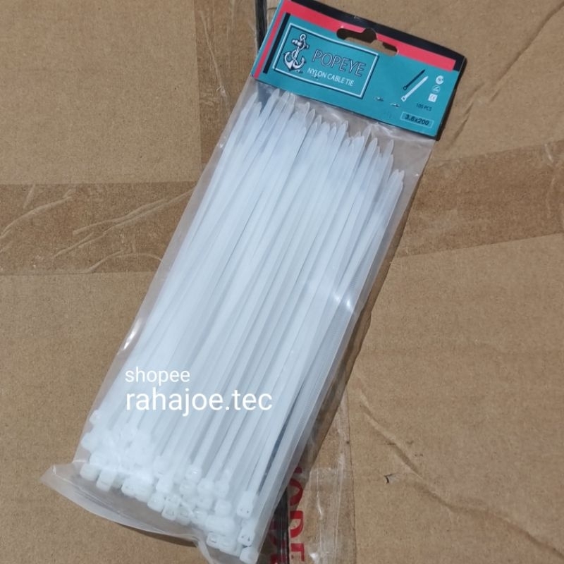 

Kabel Tis Ties 20 cm Tali Tarik 3,6 x 200 Pack Isi 100pcs