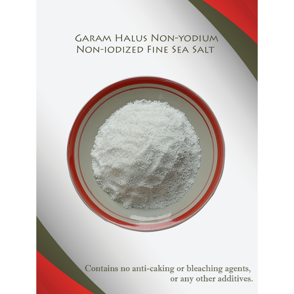 Garam Halus Non-yodium/Non-iodized Fine Sea Salt/Garam Industri/Garam Halus Curah