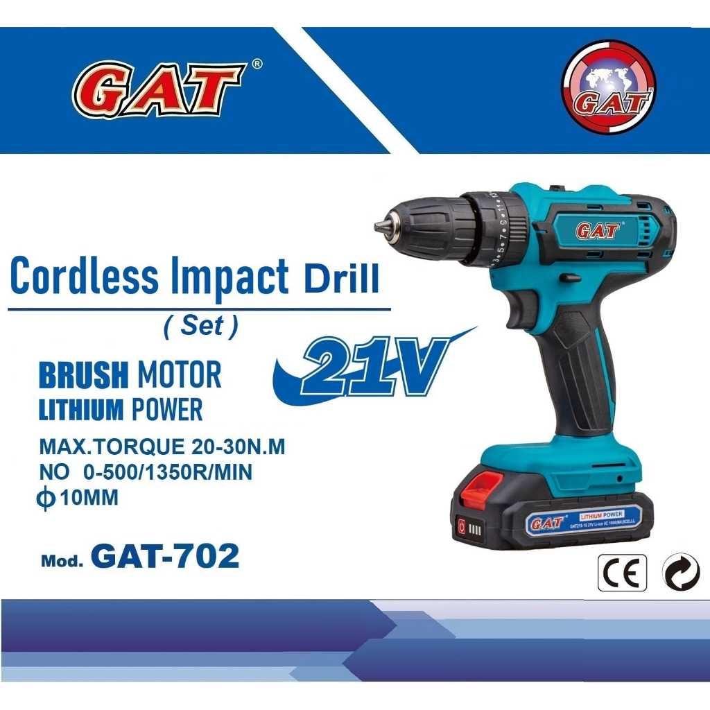 Bor Gat Cordless impact 21v Type Gat-702