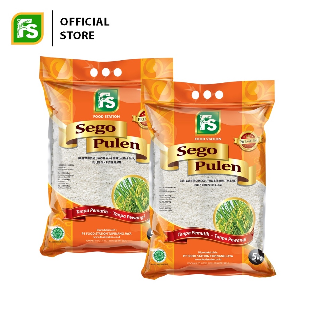 

Termurah dan terbaik Food Station FS Sego Pulen Beras 2 pcs 5 Kg buruan