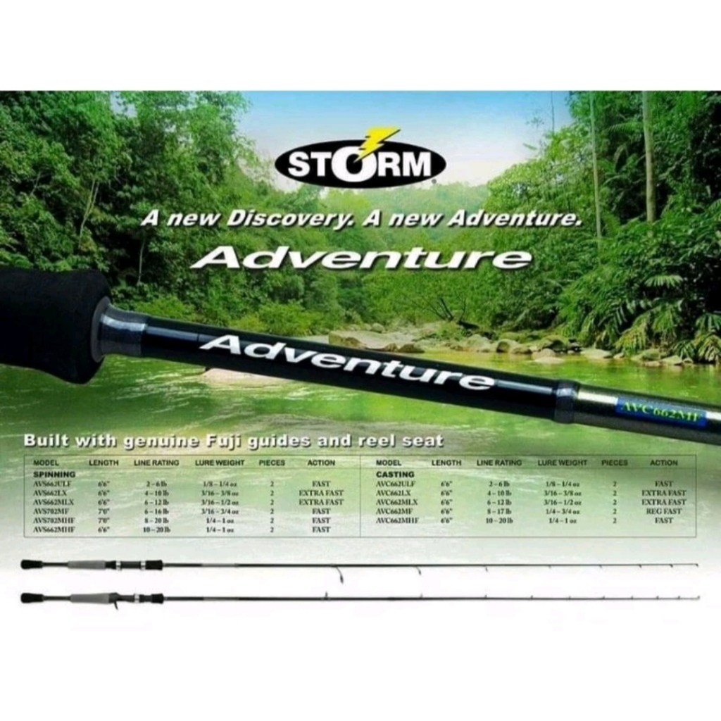 JORAN CASTING STORM ADVENTURE GEN 1 SPINNING - BAITCASTING