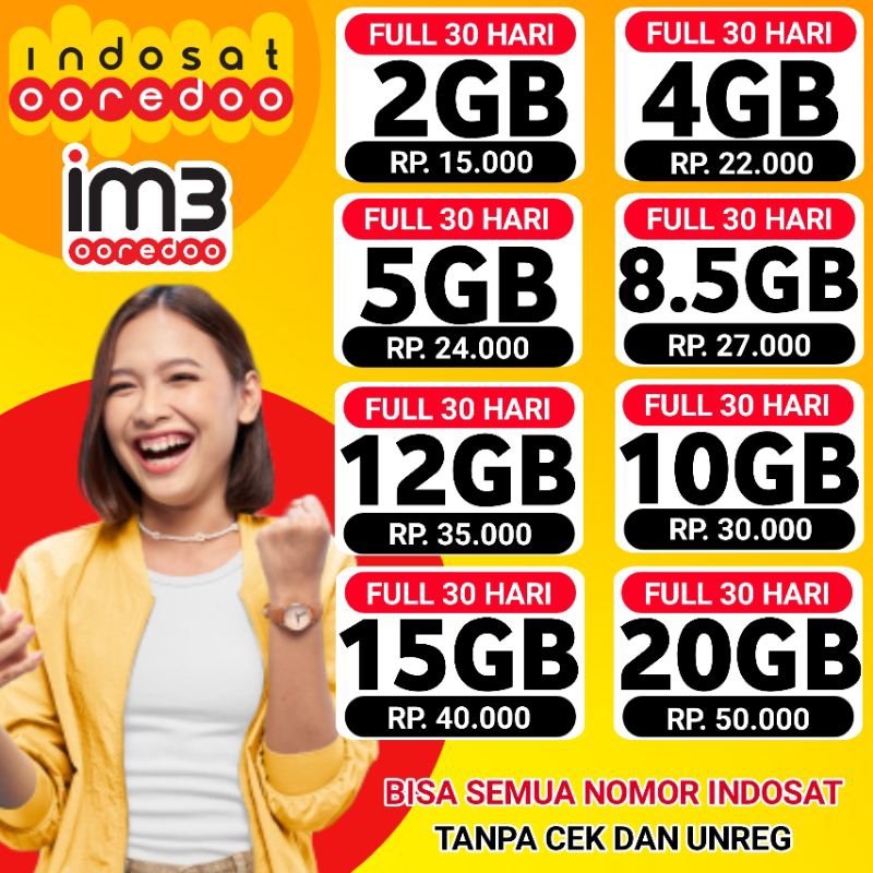PROMO PAKET DATA INTERNET INDOSAT IM3 OOREDOO TERMURAH
