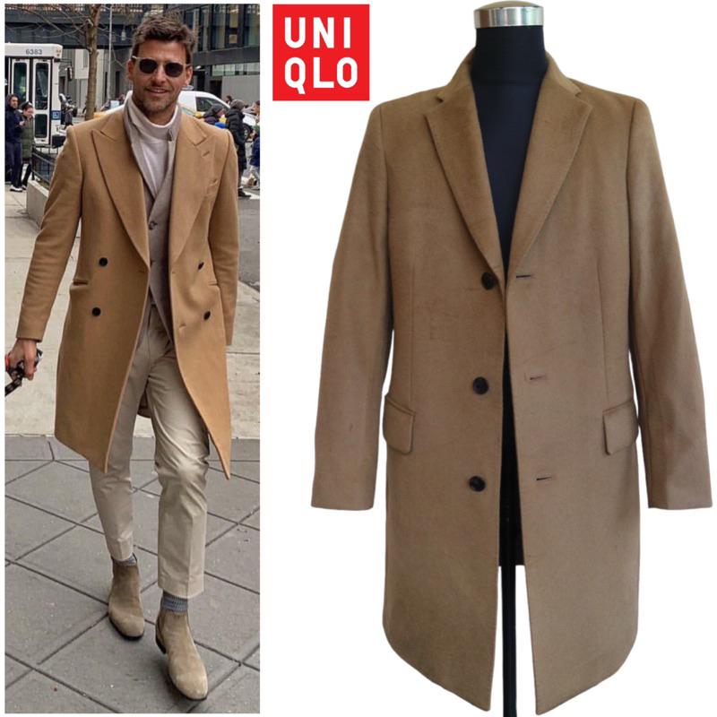 Coat wool pria brand Uniqlo