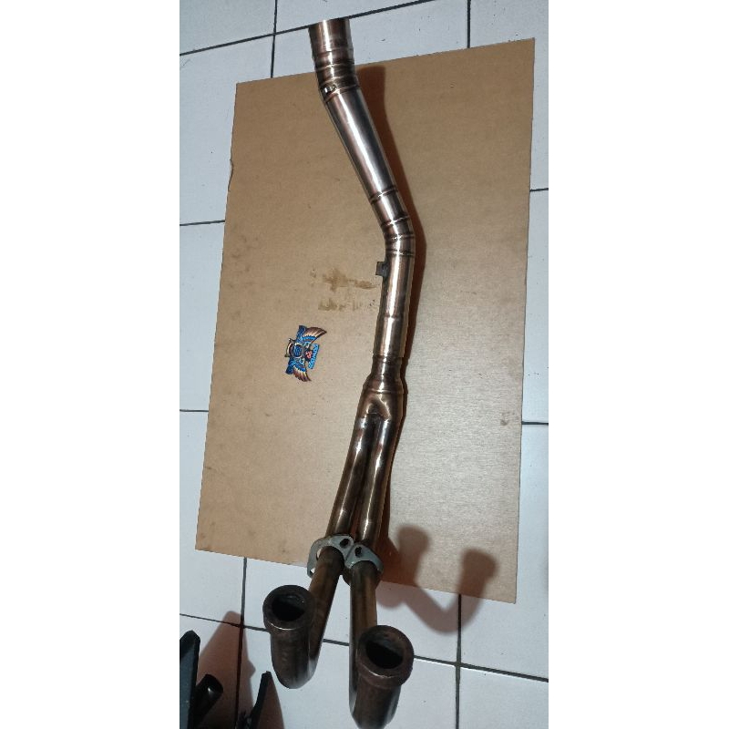 kenalpot leher knalpot celenser Yamaha R 25  MT25 Standar Original Copotan motor