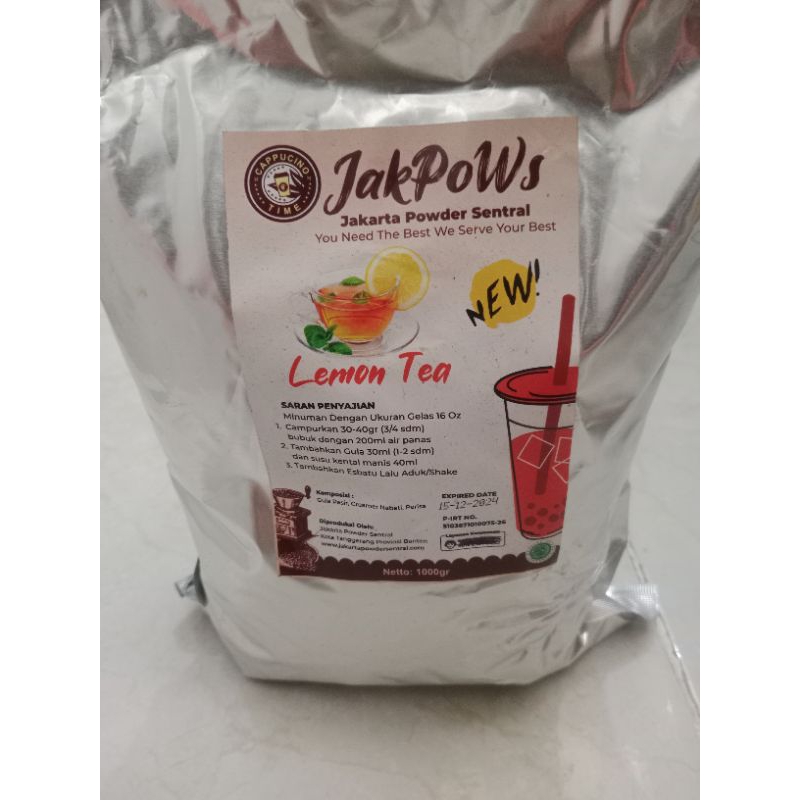 

SALE POWDER bubuk minuman rasa LEMON TEA/BUBUK LEMON TEA/THAITEA
