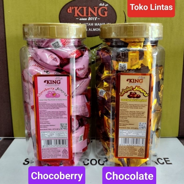 

CODEBARANG218 KJG Cokelat Kacang Almond Bonibol DKing Per Toples Bag 4 PC MSC