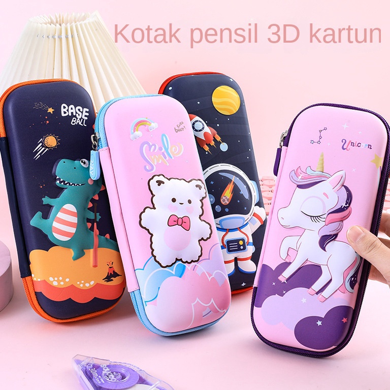 

RWER8 PuluzKotak alat tulis 3D kartun kotak pensil multifungsi hadiah anakanak untuk anak lakilaki dan perempuan tas pensil itas besar grosir Promo Murah