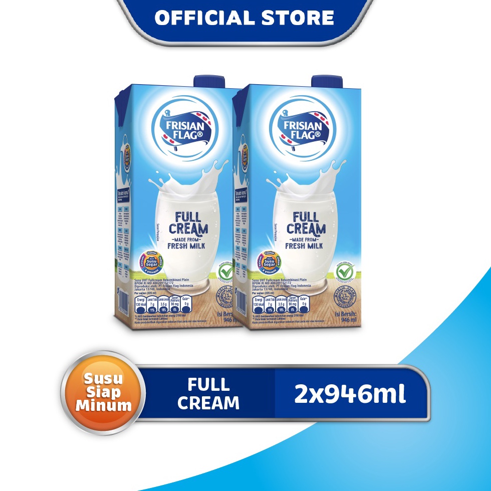 

CODEBARANG269DSH Frisian Flag Susu UHT Full Cream 2 x 946 mL 14