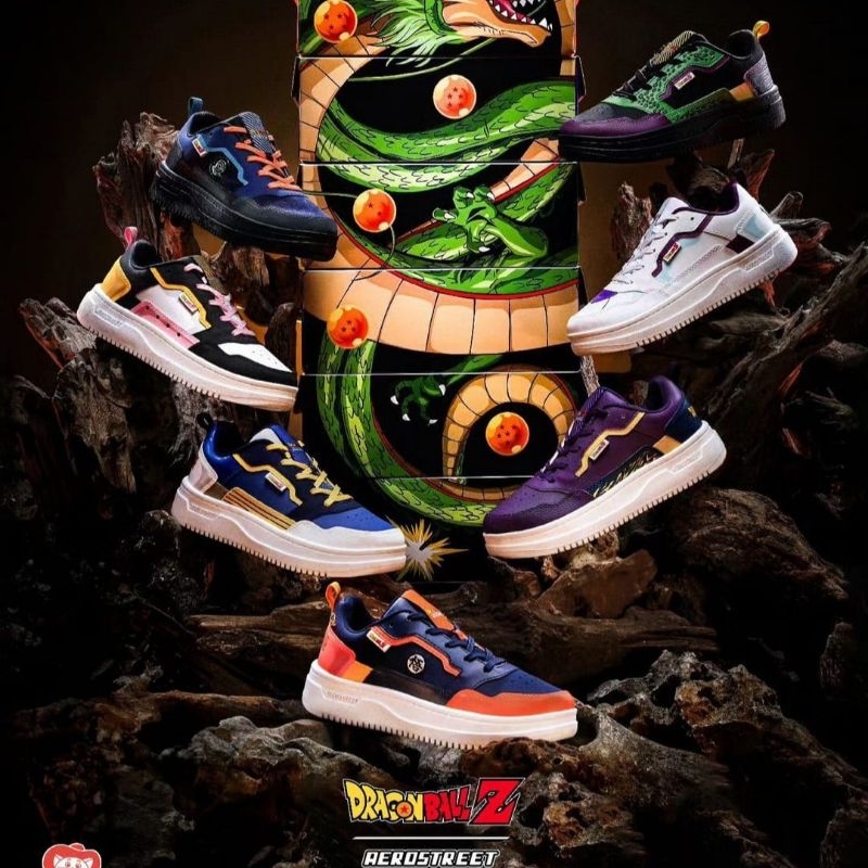 Sepatu Aerostreet x Dragon Ball Z - Johnson X One Piece - Sepatu Limited Edition