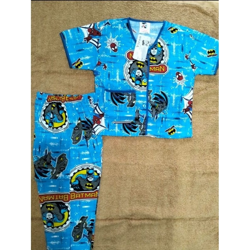 Baju Tidur Anak Cowok Viron 1-16/ Piyama Anak Katun Premium Adem