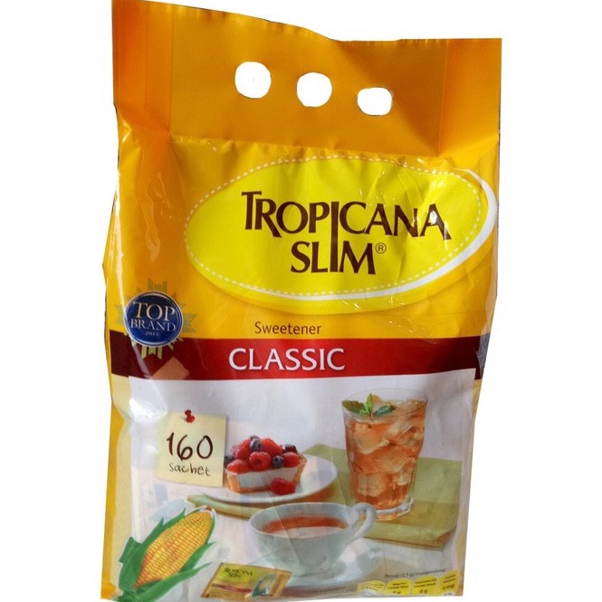 

YNBM7 TROPICANA SLIM SWEETENER CLASSIC 16 sachet TJ