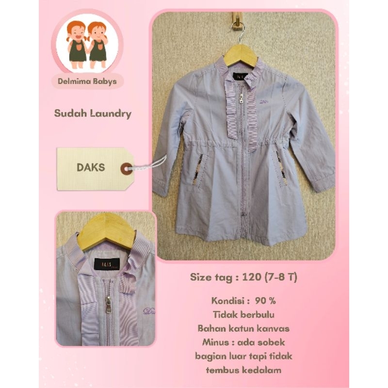 Preloved DAKS Coat Anak Perempuan