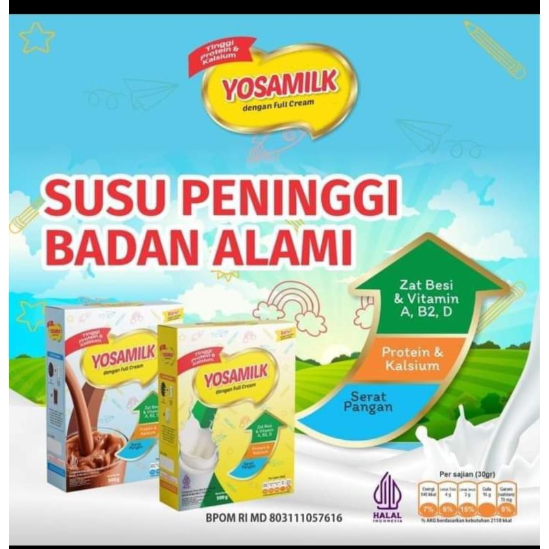 

yosamilk susu peninggi badan ready coklat