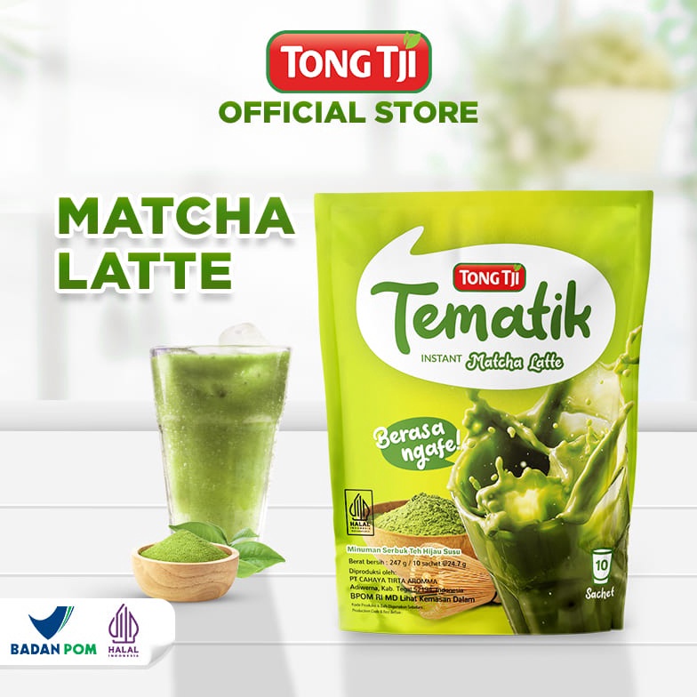 

CODEBARANG487IDE Tong Tji Tematik Matcha Latte Instant Pouch 292