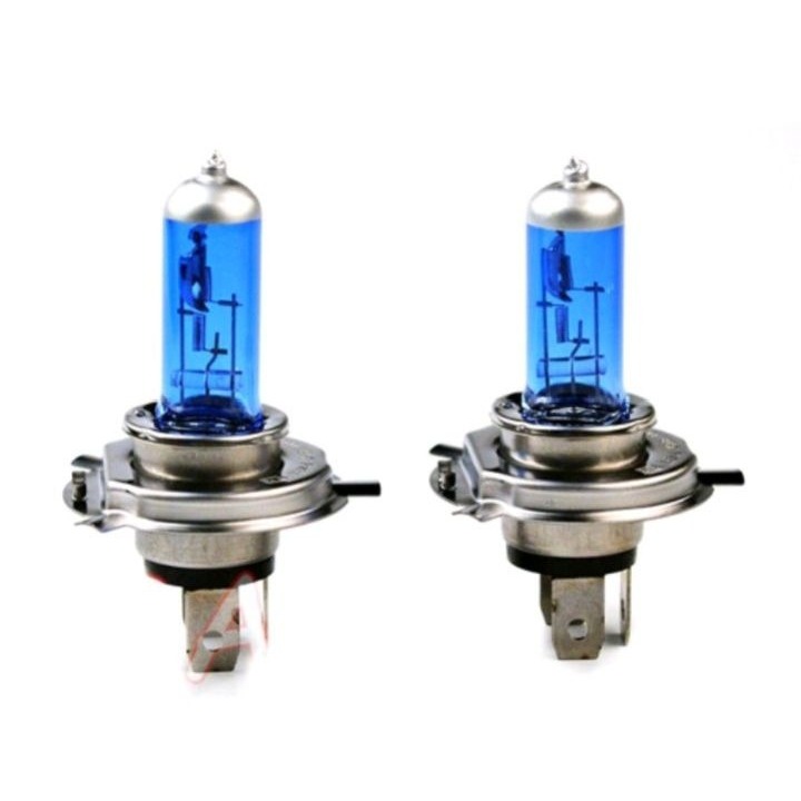 Lampu Mobil Depan H4 Xenon Halogen Super Terang 1 Pc 100/90 Watt 12 Volt Bohlam Headlight Headlamp V