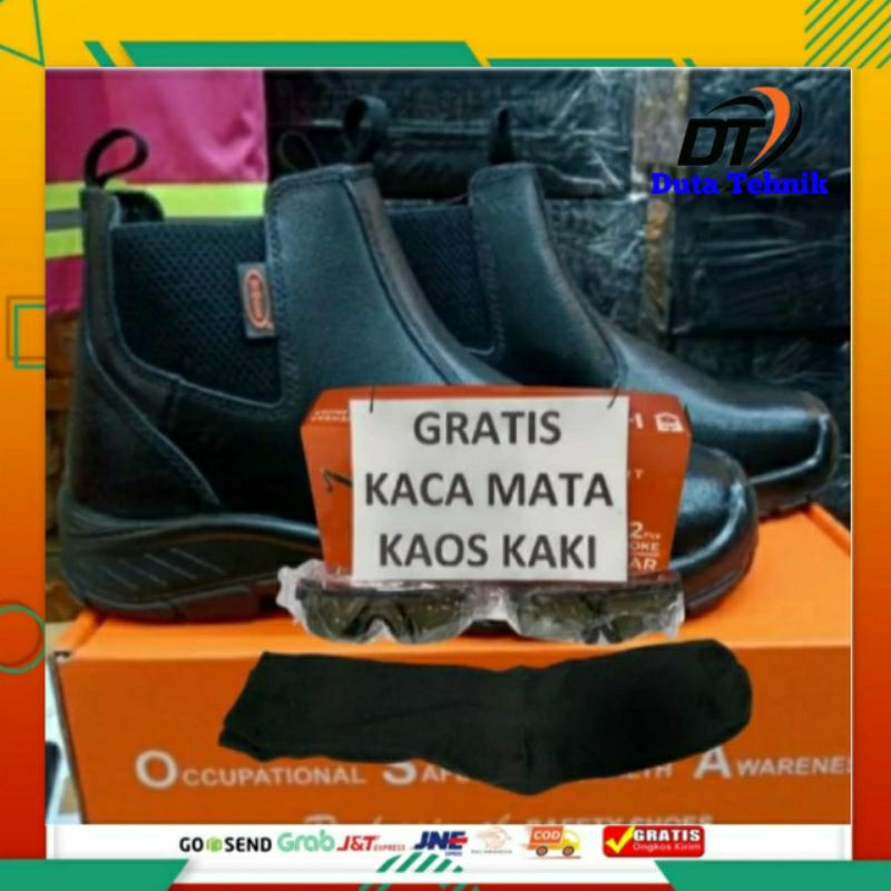 BONUS KAOS KAKI + KACAMATA SAFETY SEPATU DR OSHA 3222 / SEPATU SAFETY DR OSHA / SEPTU SAFETY / SEPAT