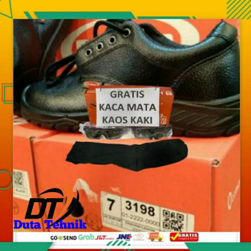 BONUS KAOS KAKI + KACAMATA SAFETY SEPATU SAFETY DR OSHA 3198 / SEPATU SAFETY DR OSHA / SEPATU SAFETY
