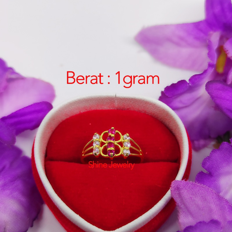 cincin mata 10 1gram emas muda