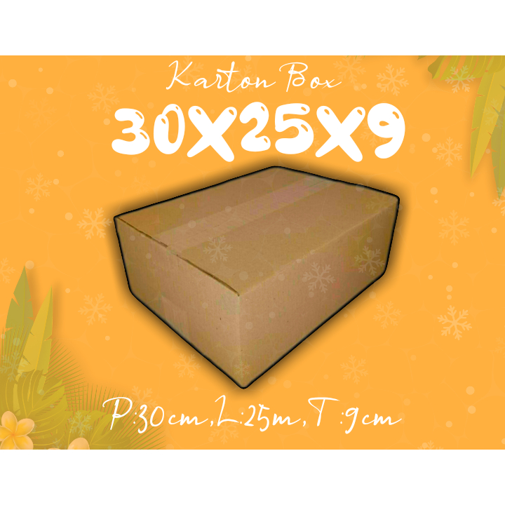 

KARTONBOX 30X25X9 (KARDUS PACKING/KARDUS POLOS/KARDUS MURAH)