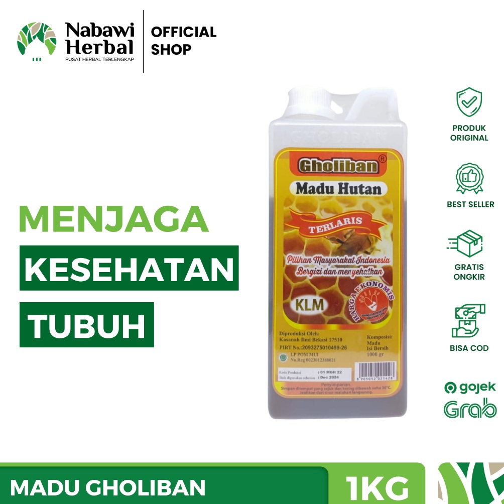 

umzk 92 GHOLIBAN Madu Hutan Kalimantan KLM 1 Asli 1kg 18