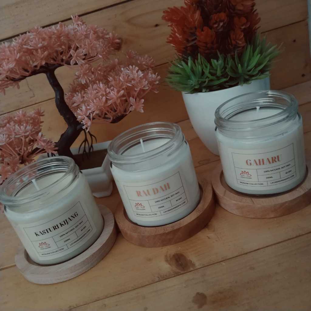 Lilin Aromaterapi Soy Wax Scanted Candle Aromaterapi Soy Wax 200 ml