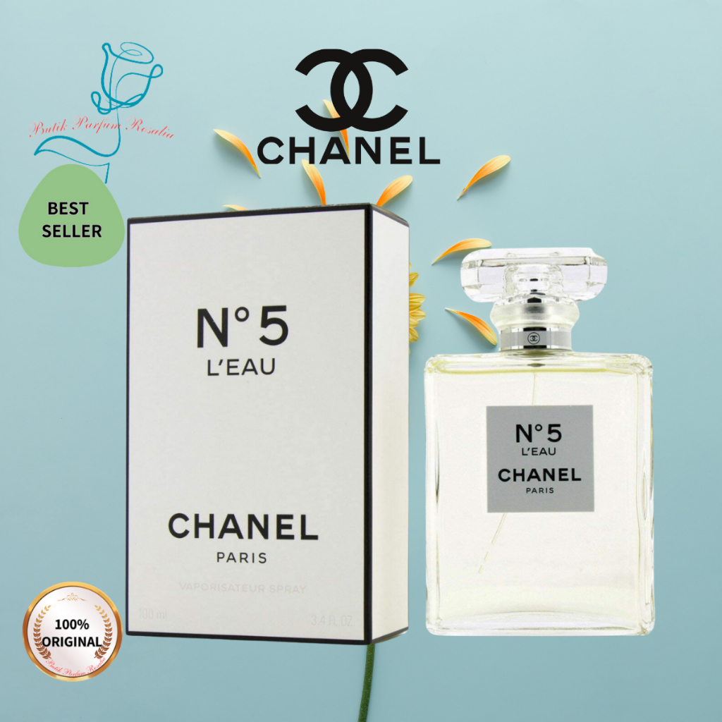 [100% Original] Chanel Parfum  wanita  tahan lama 100ML N°5 L'EAU Parfum/N°5 Eau De Parfum For Women