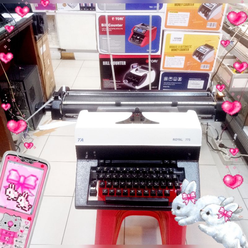 mesin tik manual royal 775 18inc