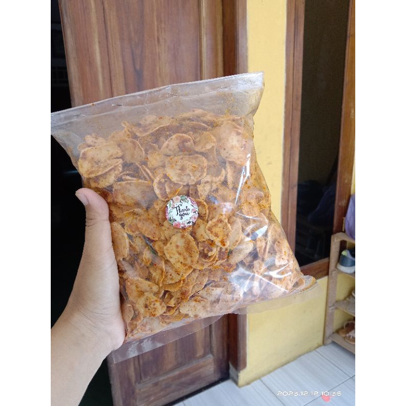 

Basreng Pedas daun jeruk