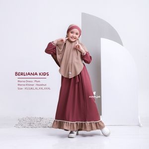 SUKAHIJAB - Dress Anak Terbaru Berliana Dress KidS Gamis Kekinian Terlaris Bahan Lembut Adem