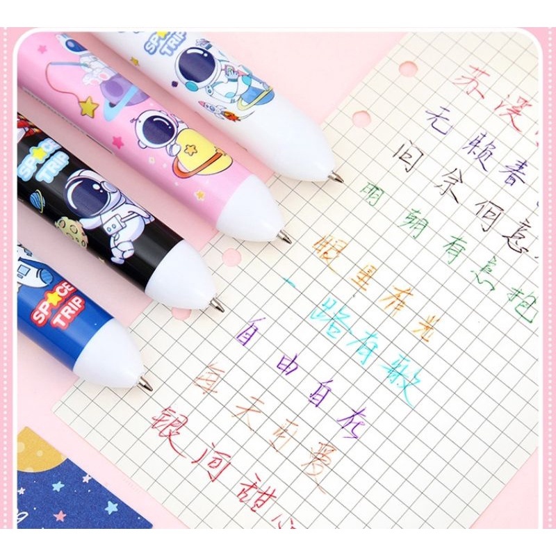 

10 Colors Bolpoin Bolpen Warna Warni ASTRONOT 10 in1 / Pulpen 10 Warna / Pena Warna 10in1 Ballpoint Pen Colorful / Pulpen Cewek Lucu Alat Tulis Stationary gemas