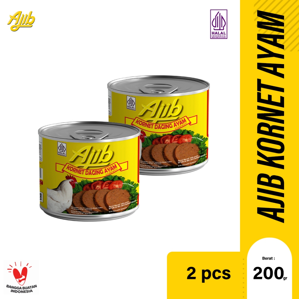 

Ajib Kornet Daging Ayam 200gr - isi 2pcs