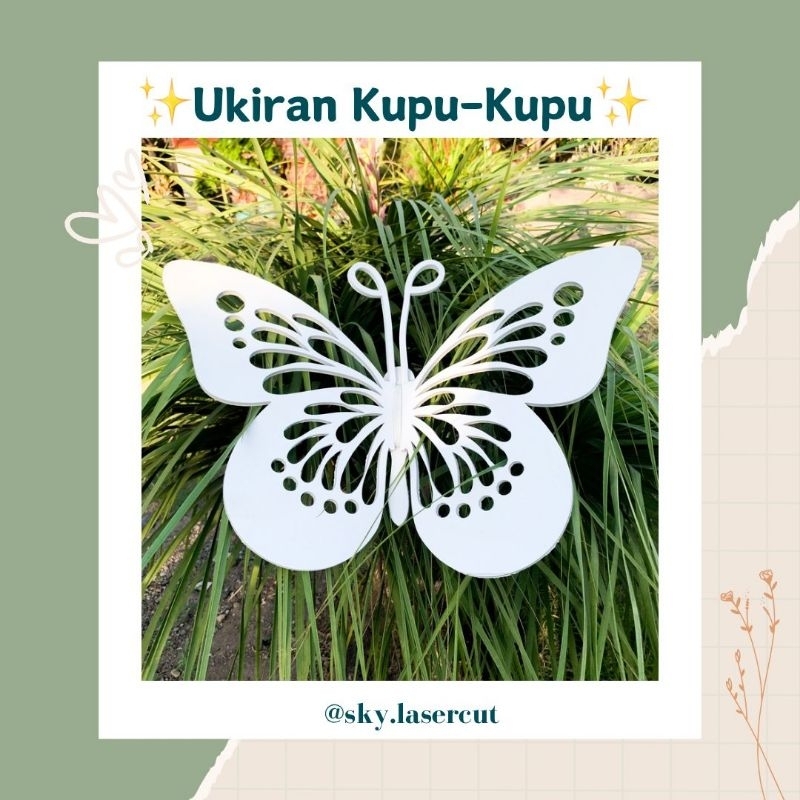 Ukiran Kupu Kupu Spon Ati Kupu Kupu Dekorasi Backdrop