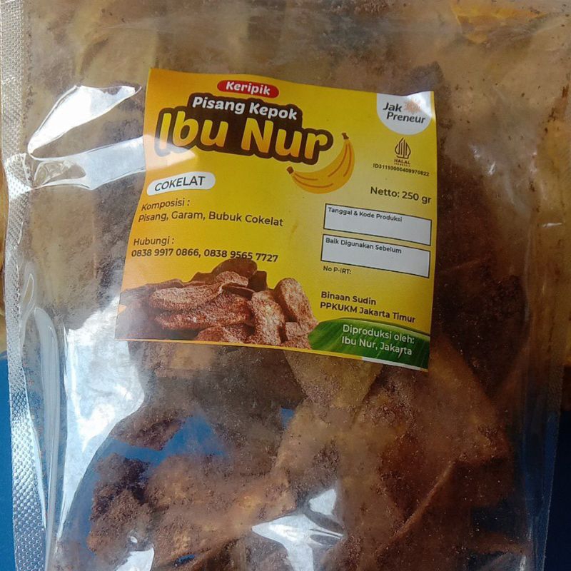 

keripik pisang coklat