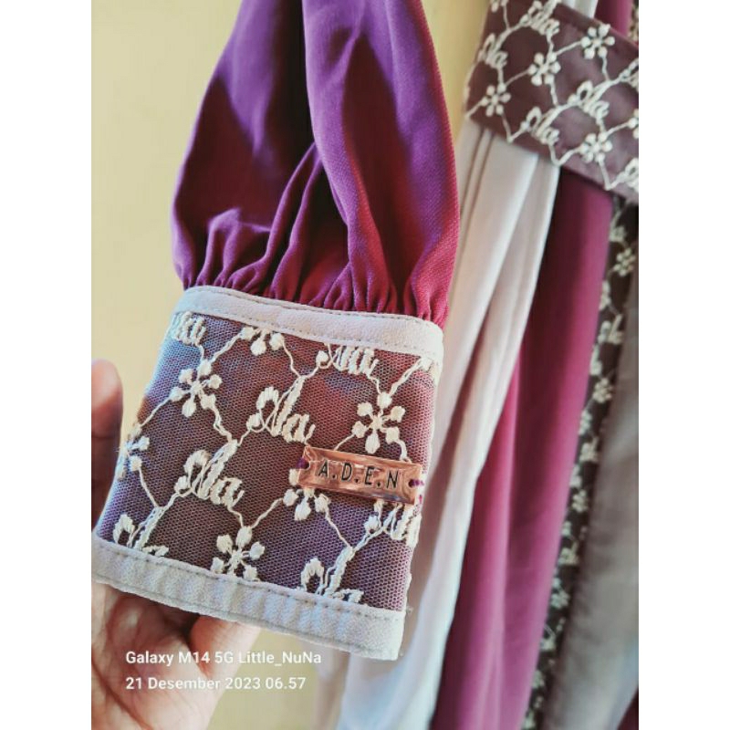 preloved gamis aden acropolis of Athena doria wine PL Aden