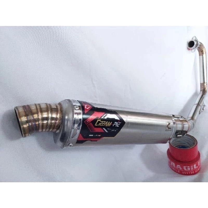 KNALPOT CREAMPIE JOGJA ORIGINAL SCORPIO CR1 OVAL CP3 ORIGINAL RACING JOGJA