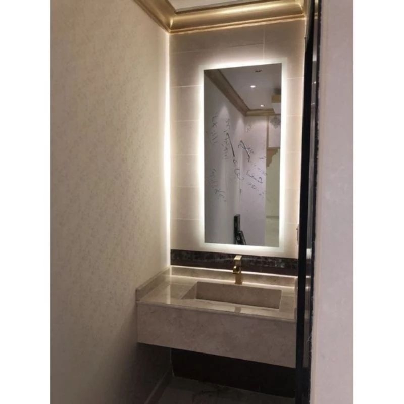 cermin TOUCH SCREEN LED cermin wastafel cermin kamar mandi cermin aesthetic