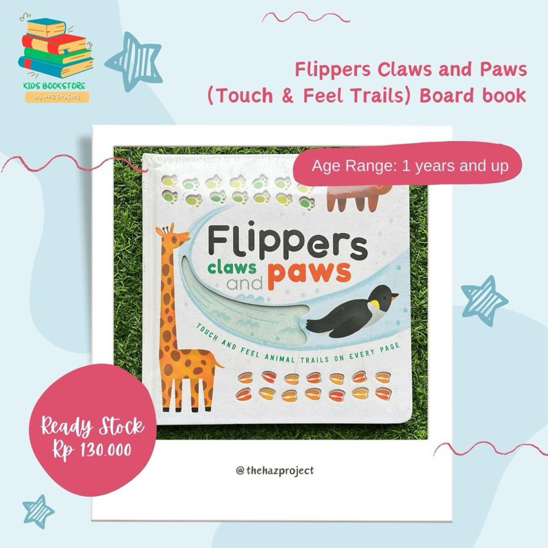 Flippers Clows and Paws (Track & Feel Trails) Board Book