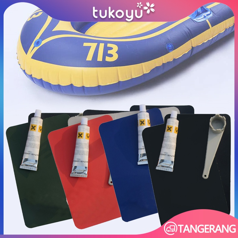 Kit Lem Penambal Perahu Karet PVC/Patching Rubber Boat/Tambalan Perahu Karet