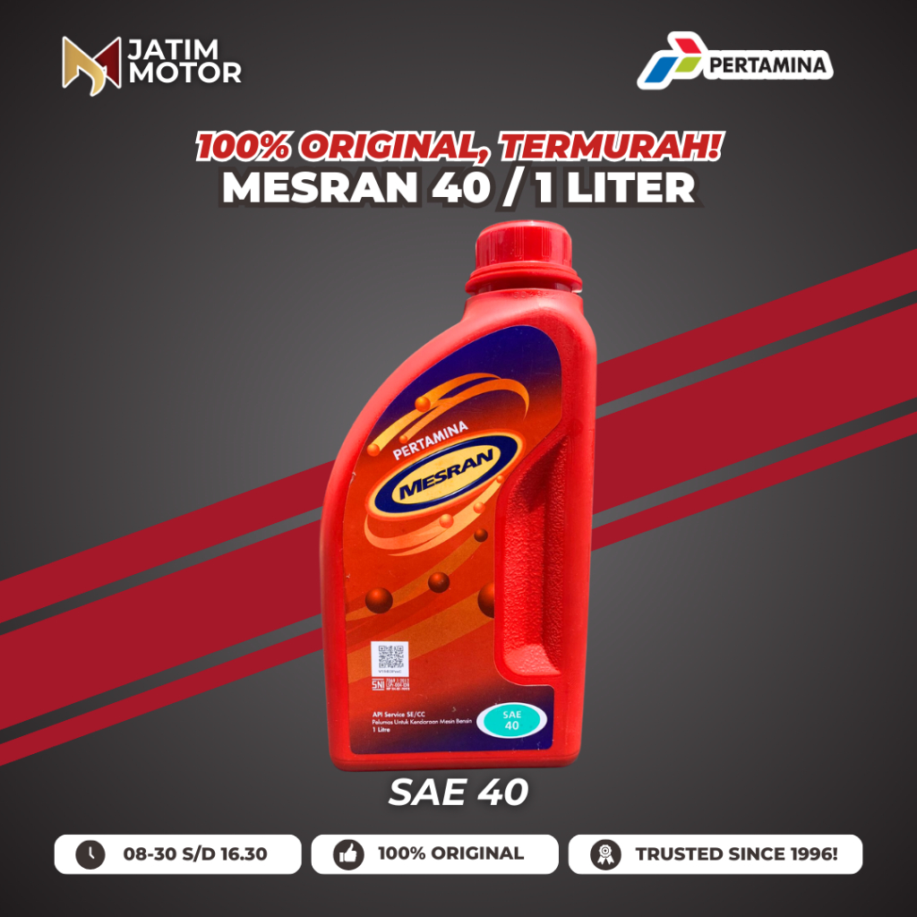 Oli Pertamina Mesran 40 SAE 40W 1000 ML/ 1 LT Original