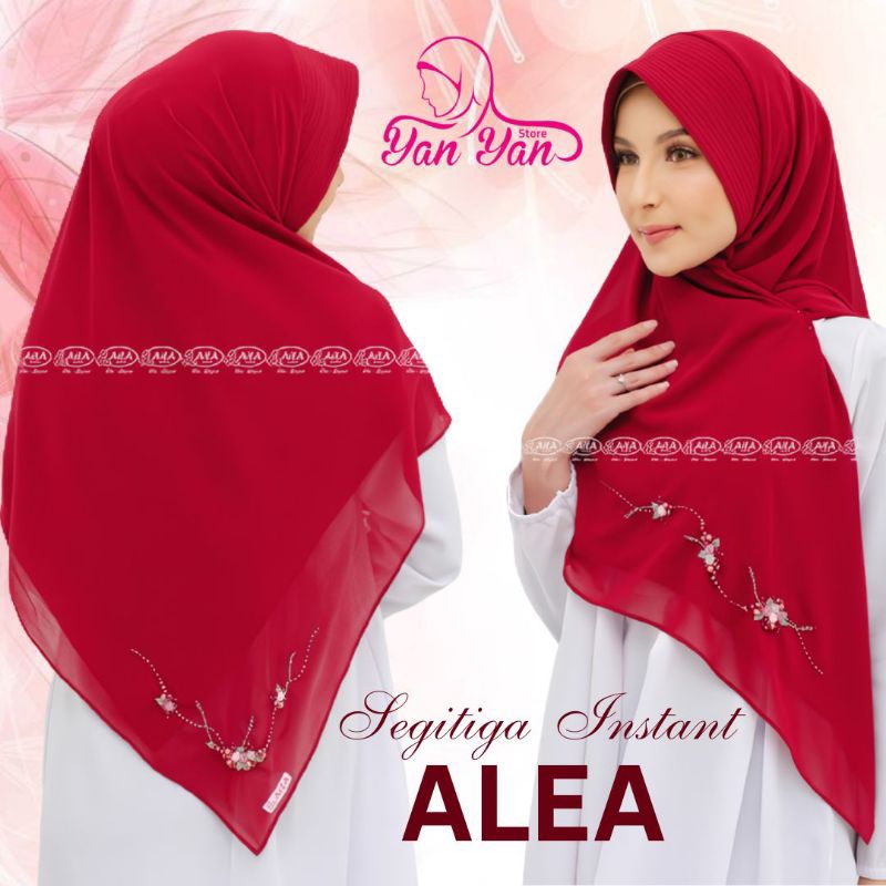 [New Arrival] Segitiga Instant Alea Hijab Instant By Aila Sekali Slup Anti Ribet Model Hijab Bisa Di