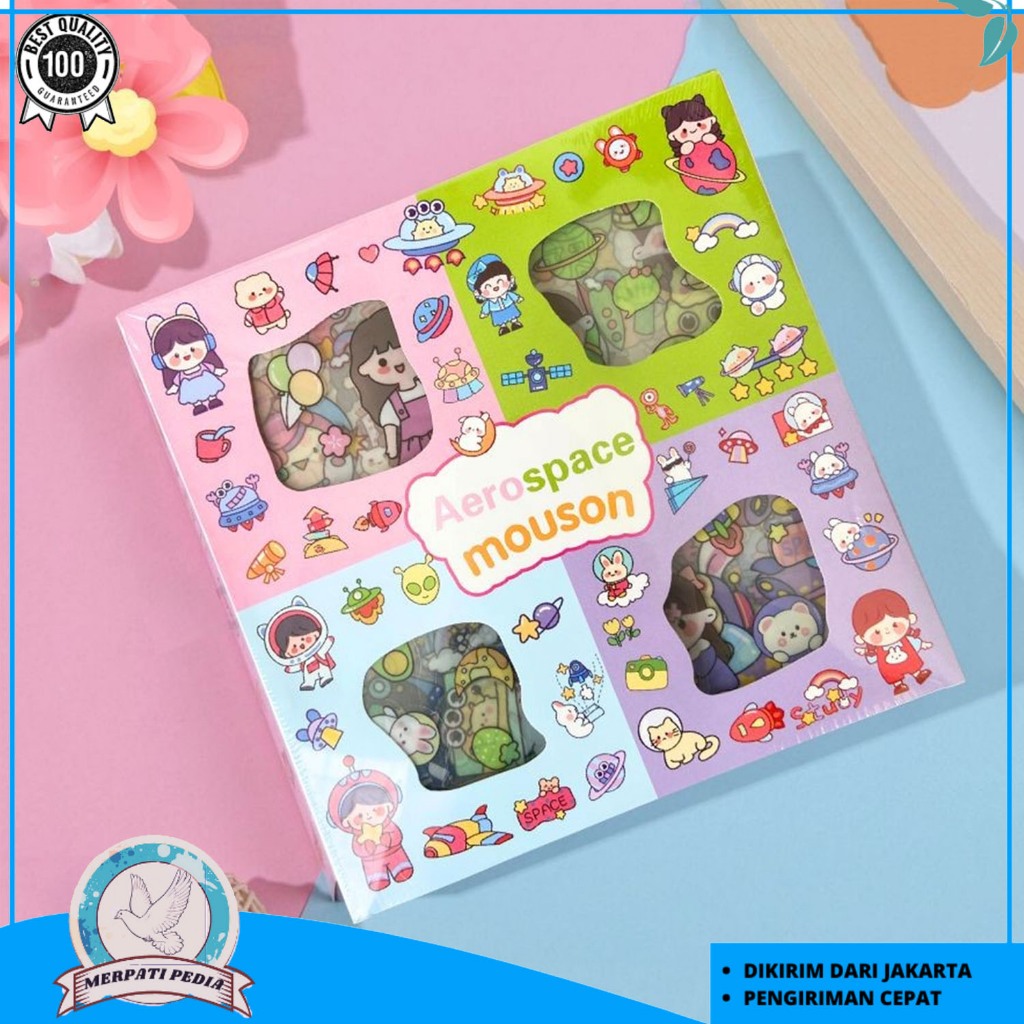 

Stiker Momo 5 Box Mix Motif Kartun Korea Lucu Anti Air 500 Lembar Murah MP
