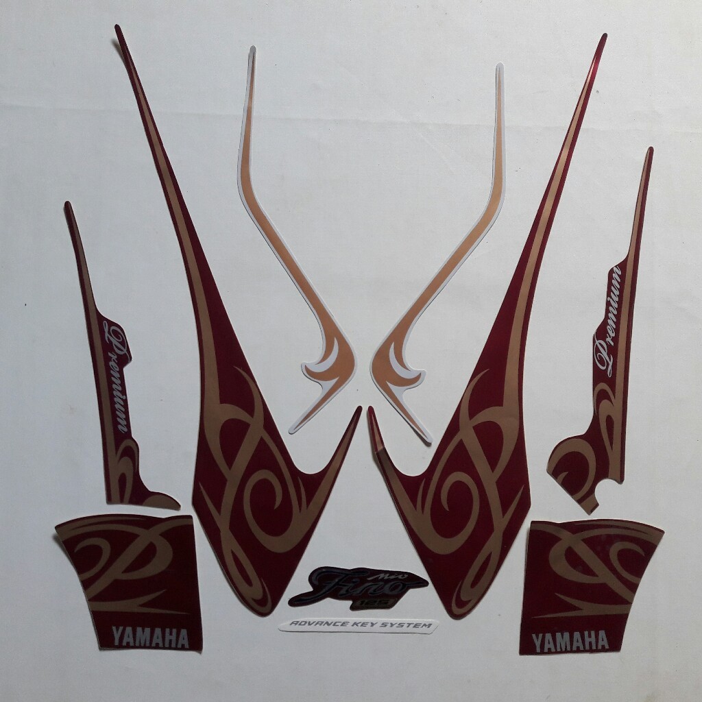 STIKER STRIPING MOTOR FINO PREMIUM 2016 UNGU