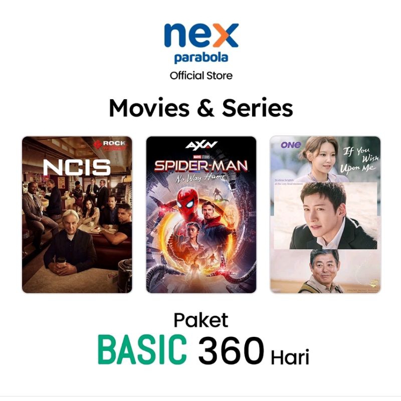 Nex Parabola Paket Basic 1 Tahun