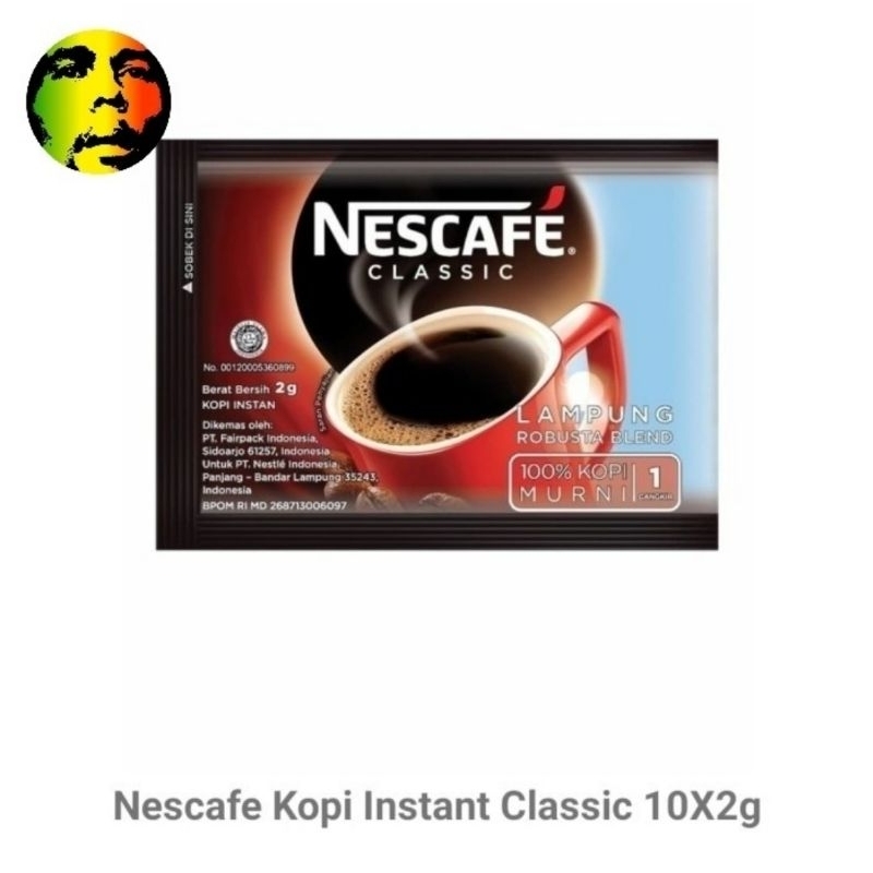 

Nescafe kopi instant classic sachet isi 10