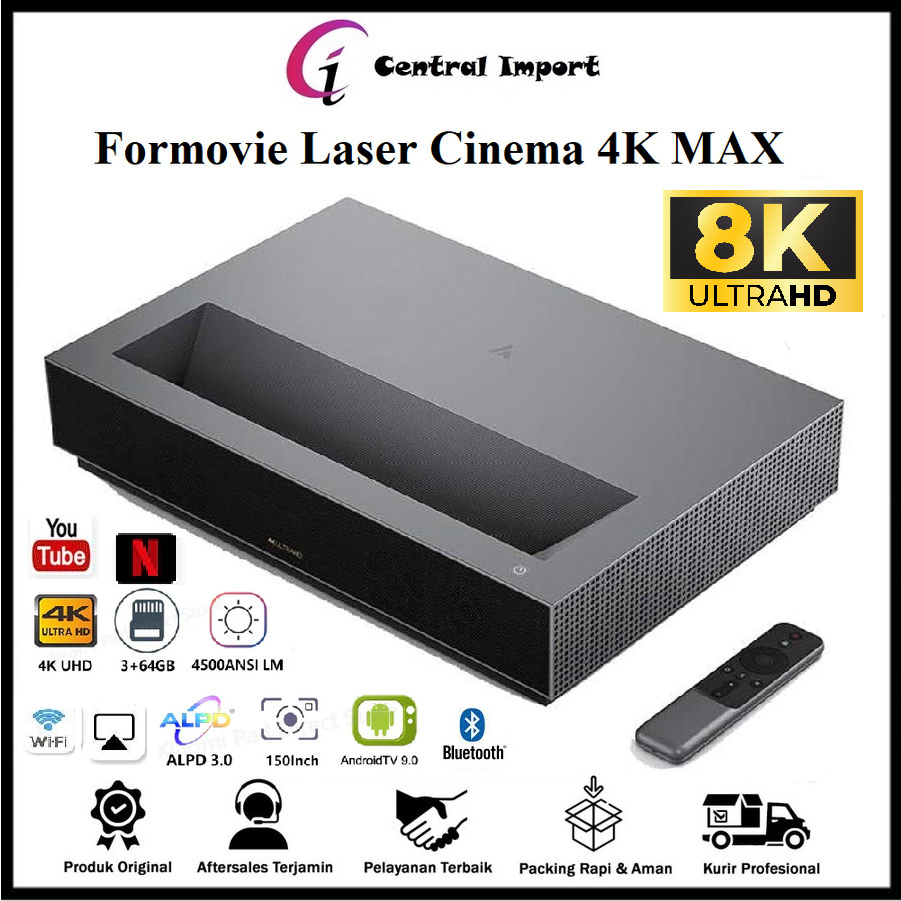 Formovie Laser Cinema 4K MAX Smart Projector 4500ANSI 8K UHD Proyektor